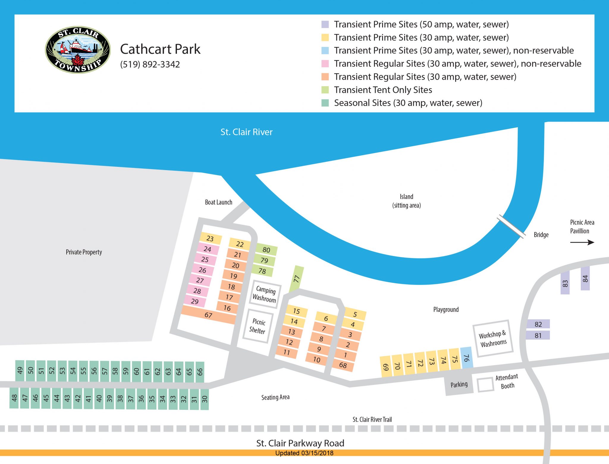 Cathcart Park & Campground St. Clair Township Community Services